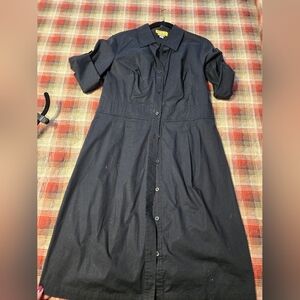 Merona Navy Long Sleeve Dress